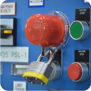 push button lockout